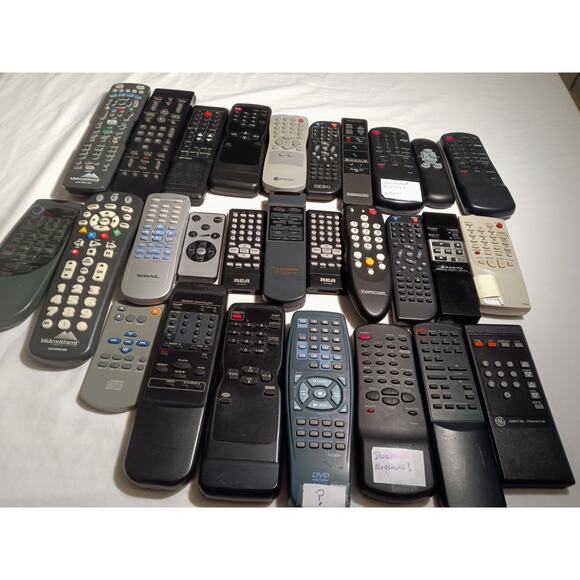 Lot of 28 Mixed TV/DVD/Device Remotes – Tested Before Storage – No Batteries - Picture 1 of 1
